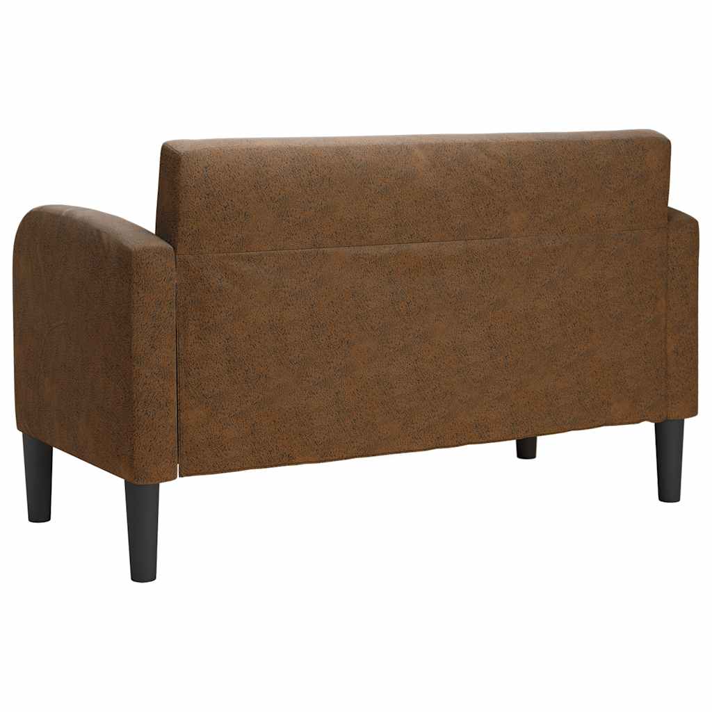 Dvosjed kauč smeđa 110 cm umjetna koža