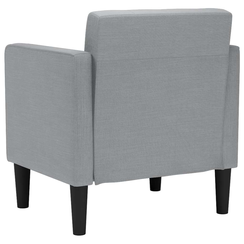Sofa s naslonima za ruke svijetlo siva 53 cm tkanina