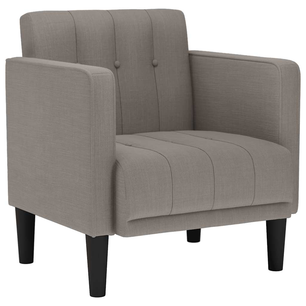 Sofa s naslonima za ruke, taupe 53 cm, tkanina