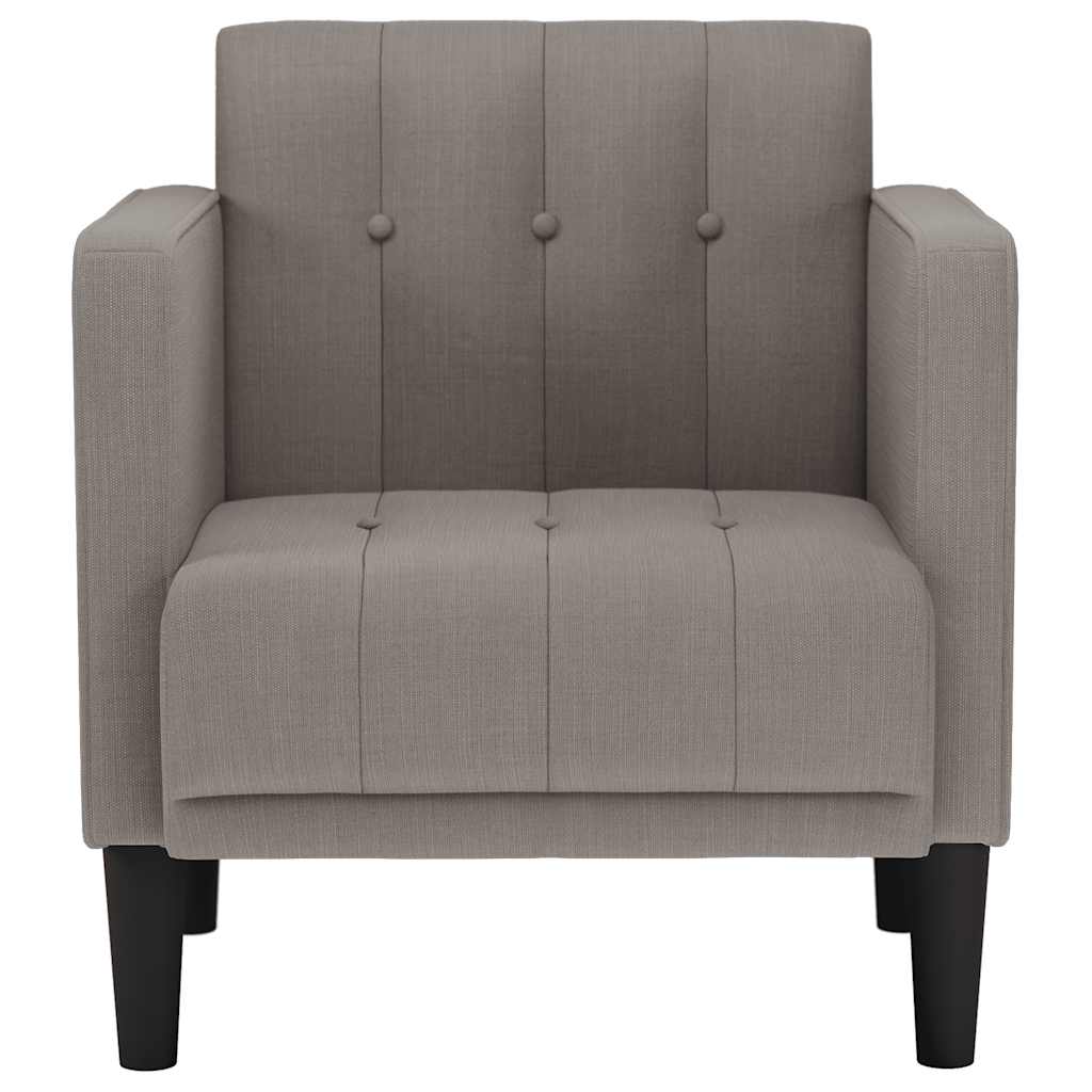 Sofa s naslonima za ruke, taupe 53 cm, tkanina