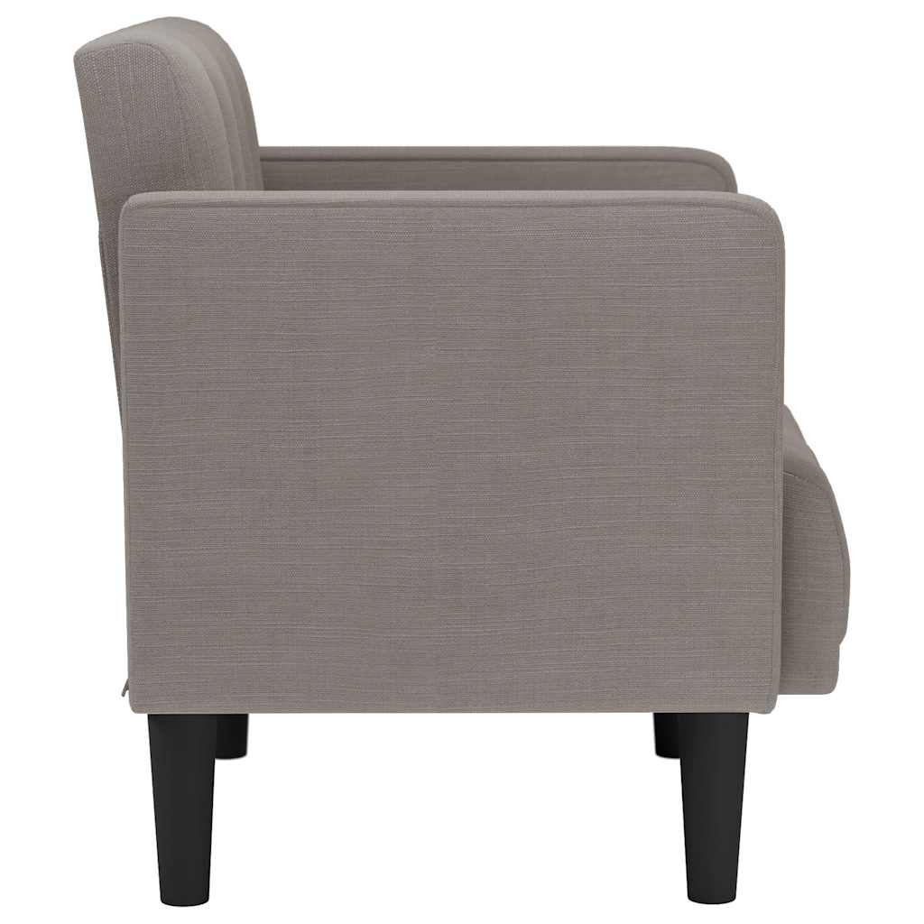Sofa s naslonima za ruke, taupe 53 cm, tkanina