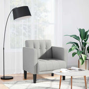 Sofa s naslonima za ruke, siva, 53 cm, tkanina