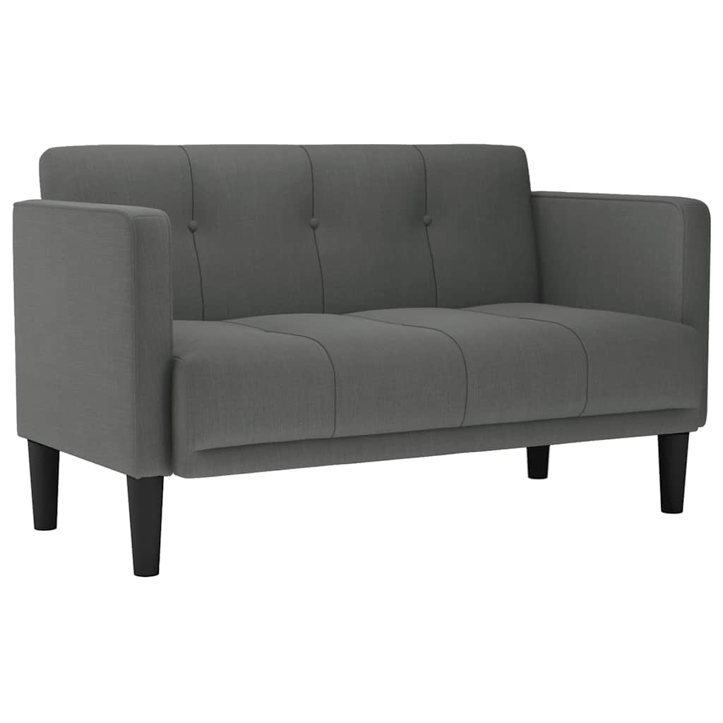 Dvosjed tamno sivi 111 cm tkanina