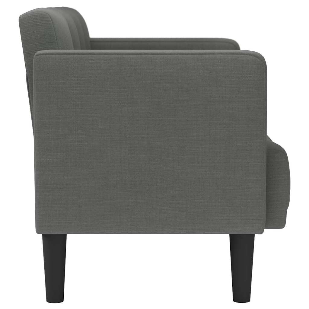 Dvosjed tamno sivi 111 cm tkanina