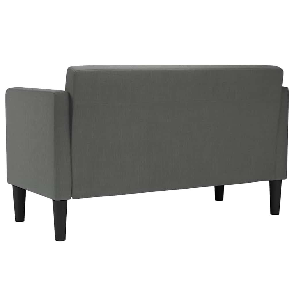 Dvosjed tamno sivi 111 cm tkanina