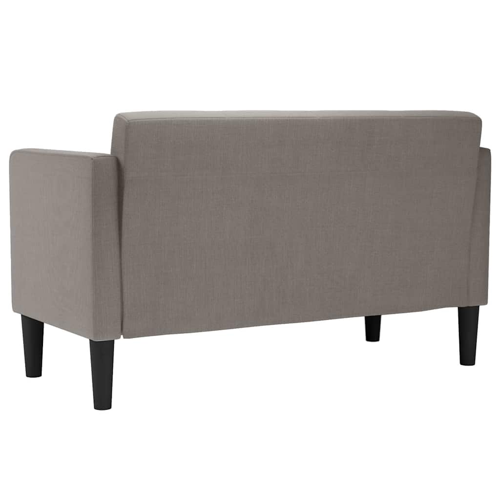 Dvosjed, sofa, taupe, 111 cm, tkanina
