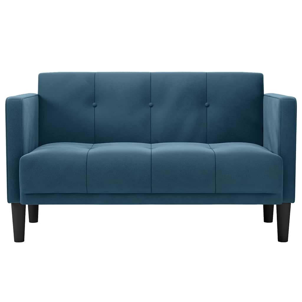 Dvosjed Plavi 111 cm Baršun