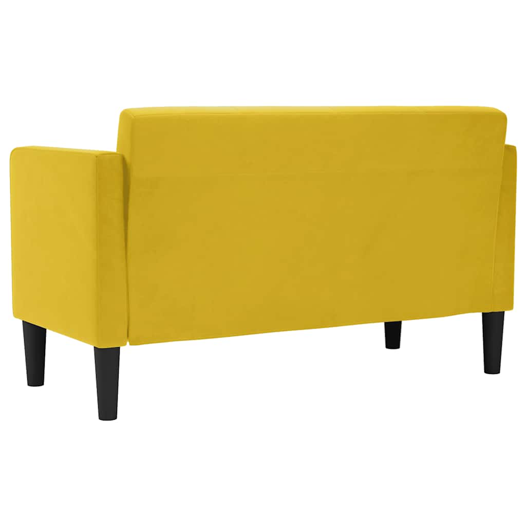 Dvosjed žuti 111 cm baršun