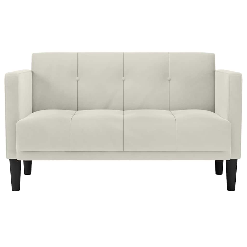 Dvosjed krem boje baršuna 111 cm
