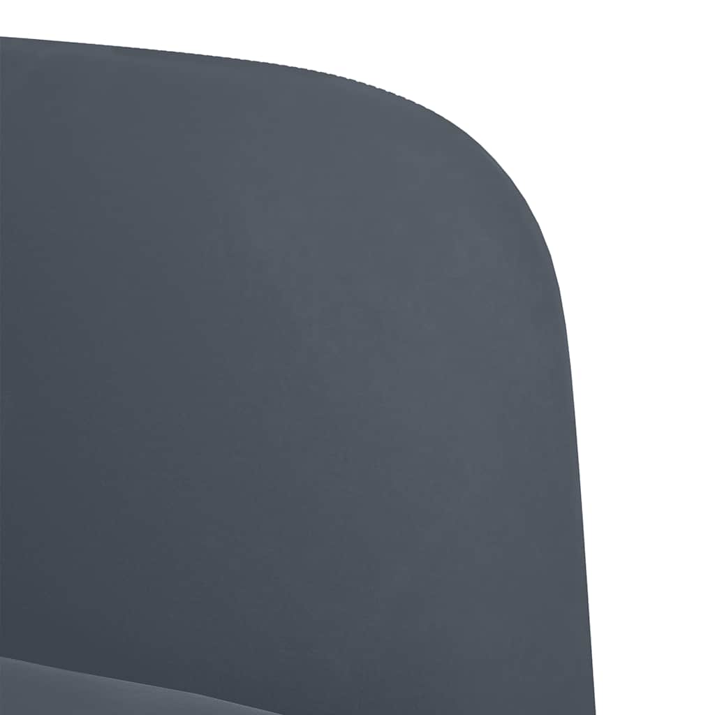 Dvosjed tamno sivi 109 cm baršun
