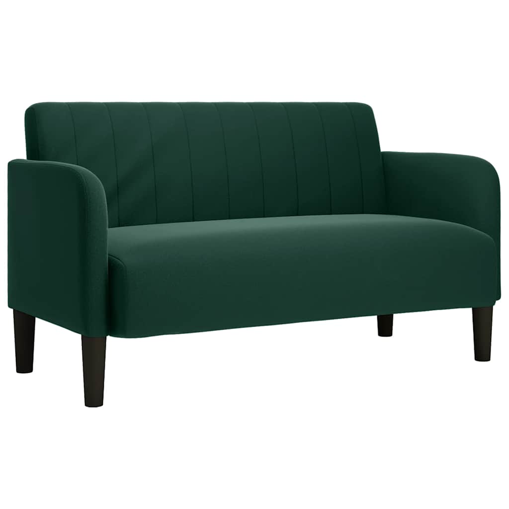 Dvosjed tamnozeleni 109 cm baršun