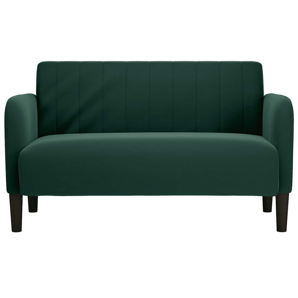 Dvosjed tamnozeleni 109 cm baršun