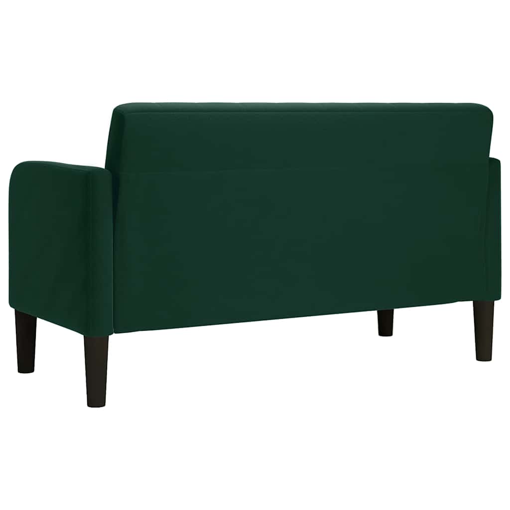 Dvosjed tamnozeleni 109 cm baršun
