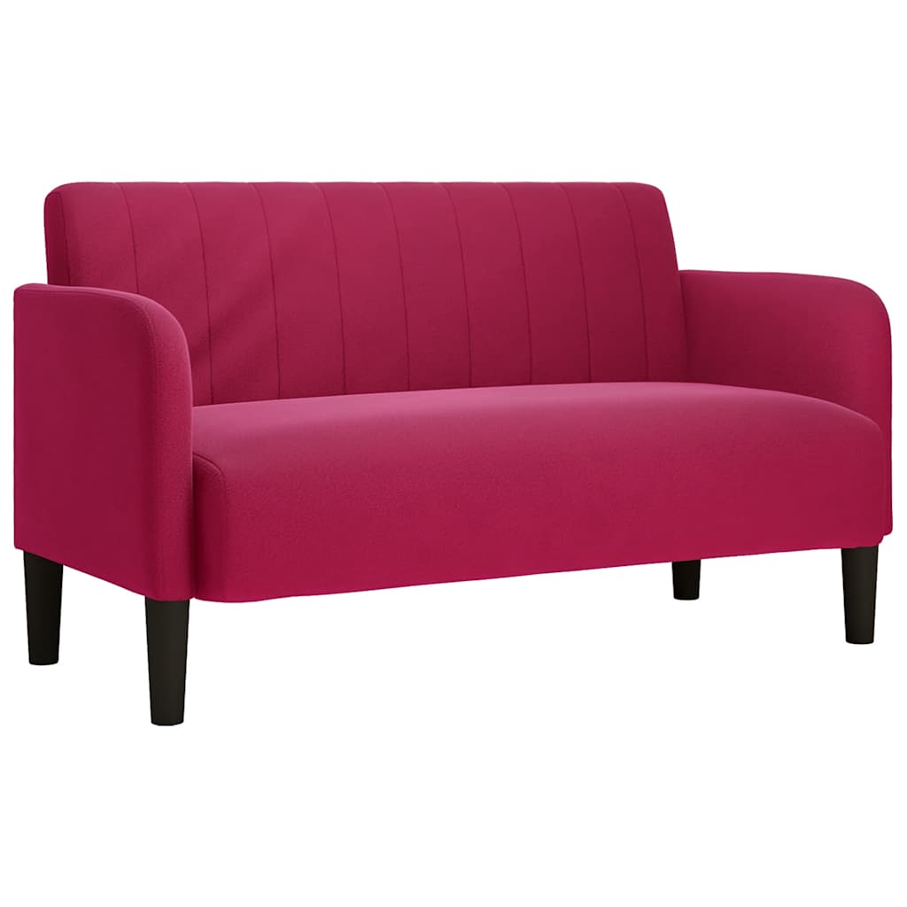 Dvosjed, sofa, vino crvena, 109 cm, baršun