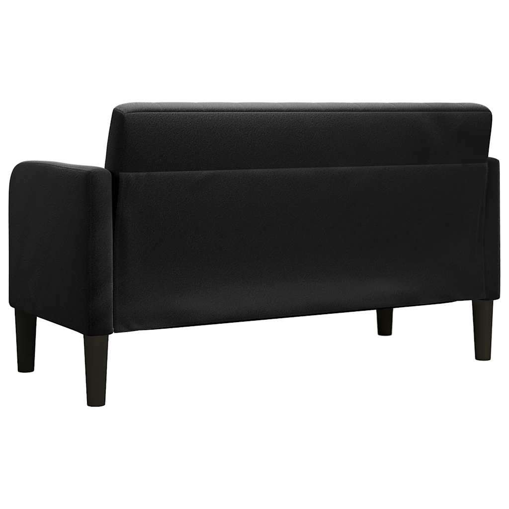 Dvosjed crni 109 cm baršun