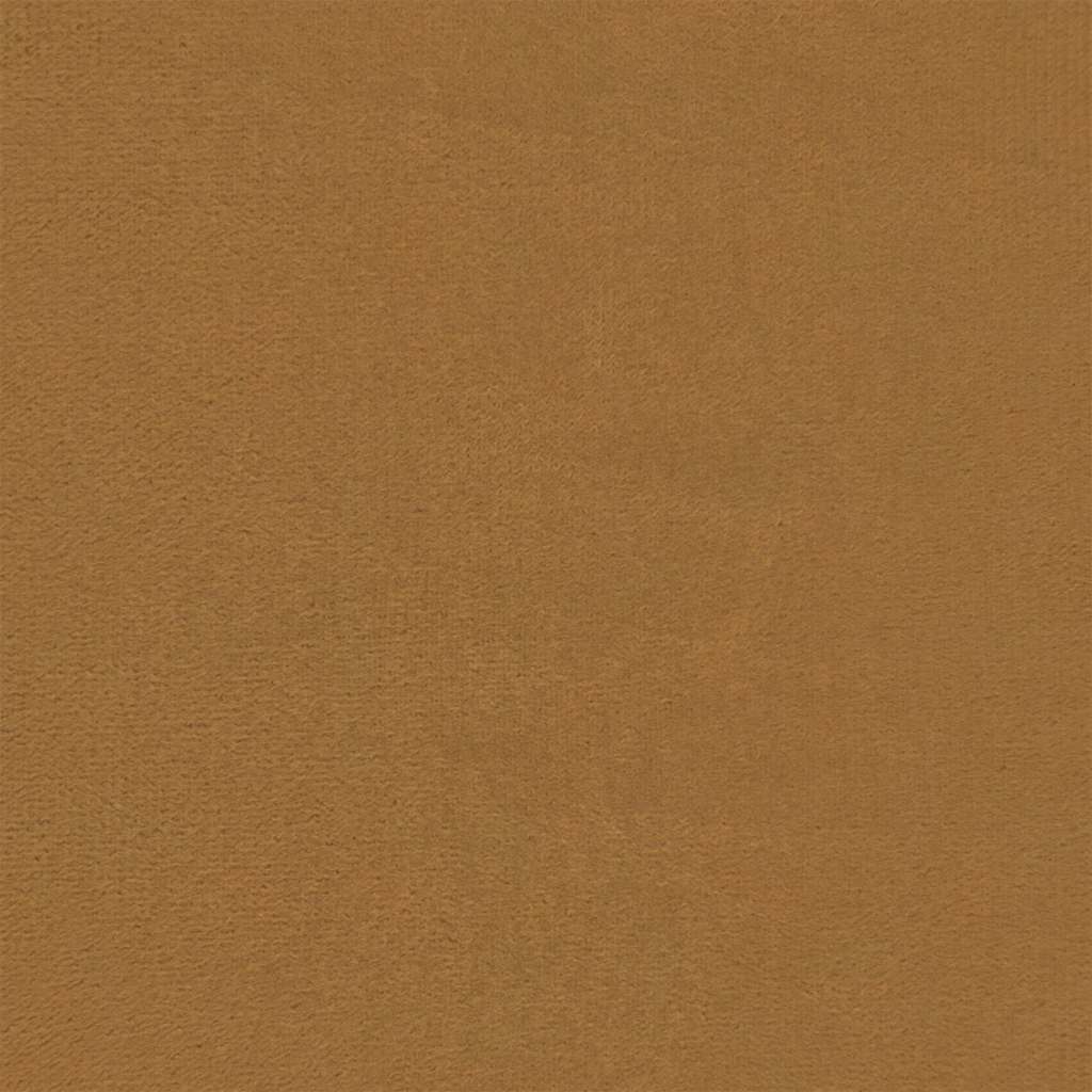 Sofa fotelja s naslonima za ruke smeđa 55 cm baršunasta