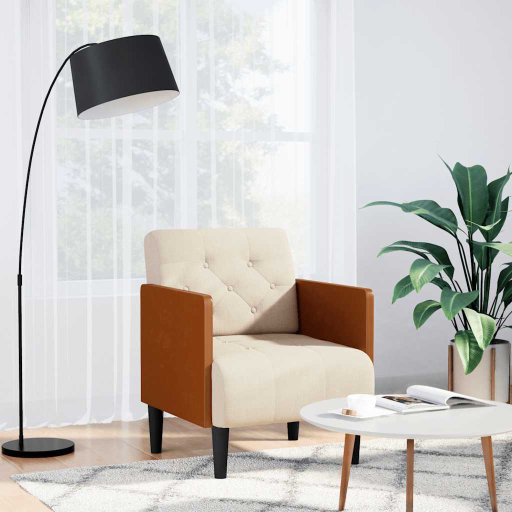 Sofa s naslonima za ruke 55 cm lanena