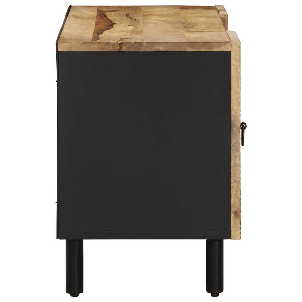 TV ormarić crni 105x33,5x46 cm Puno grubo drvo Mango