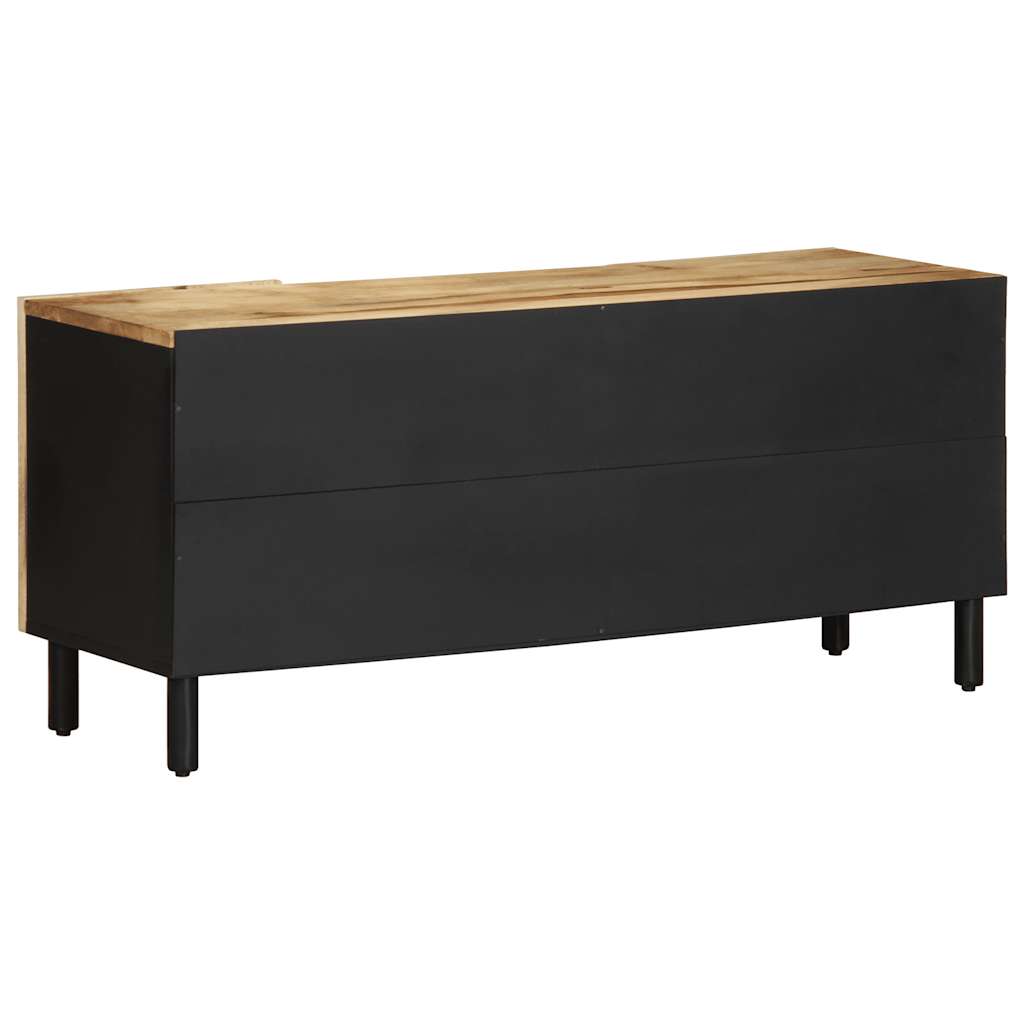TV ormarić crni 105x33,5x46 cm Puno grubo drvo Mango