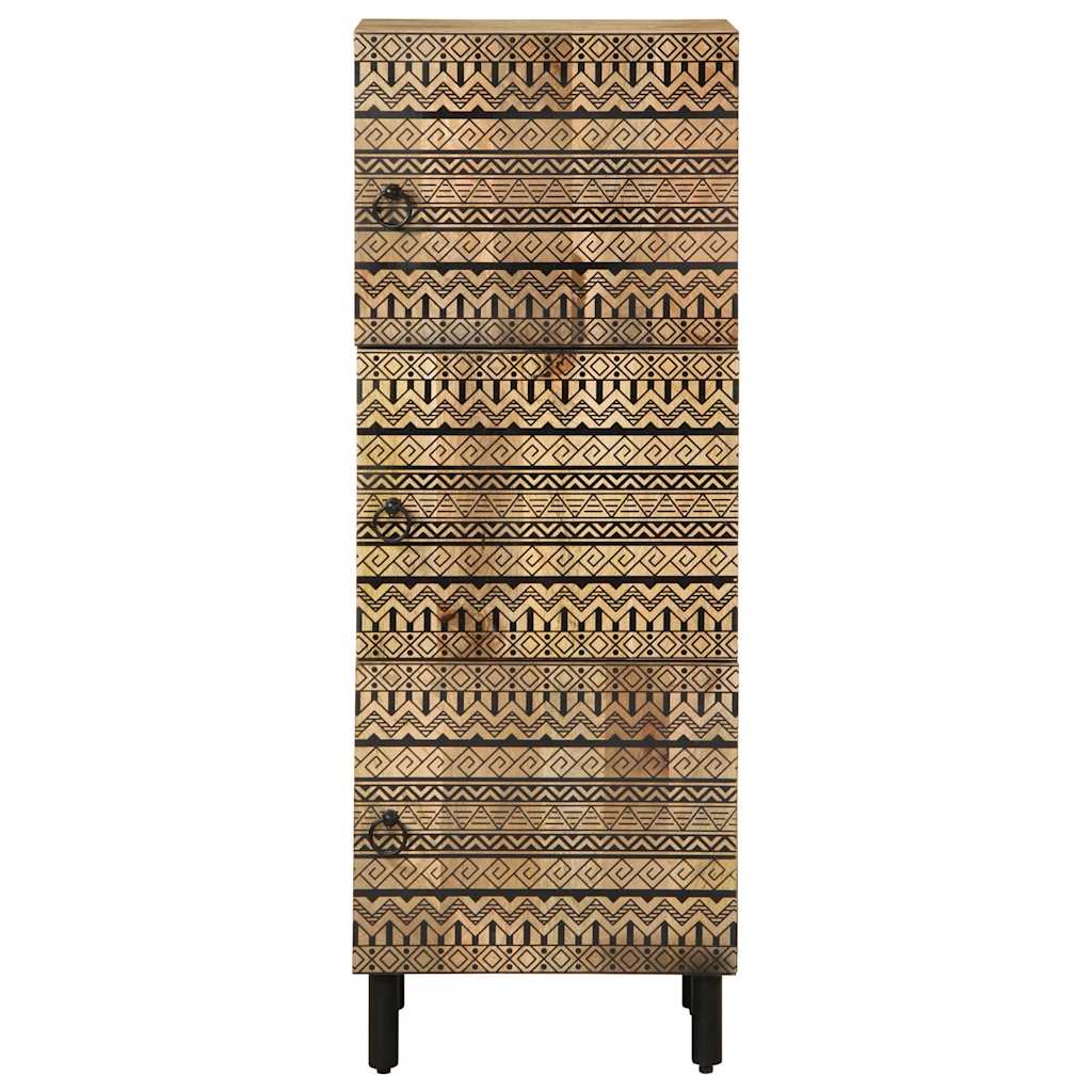 Visoka ploča 40x33,5x110 cm Puno grubo drvo Mango
