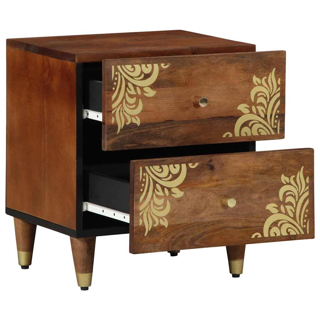 Noćni ormar s ladicama 2 pcs Medeno smeđa 40 x 33 x 46 cm