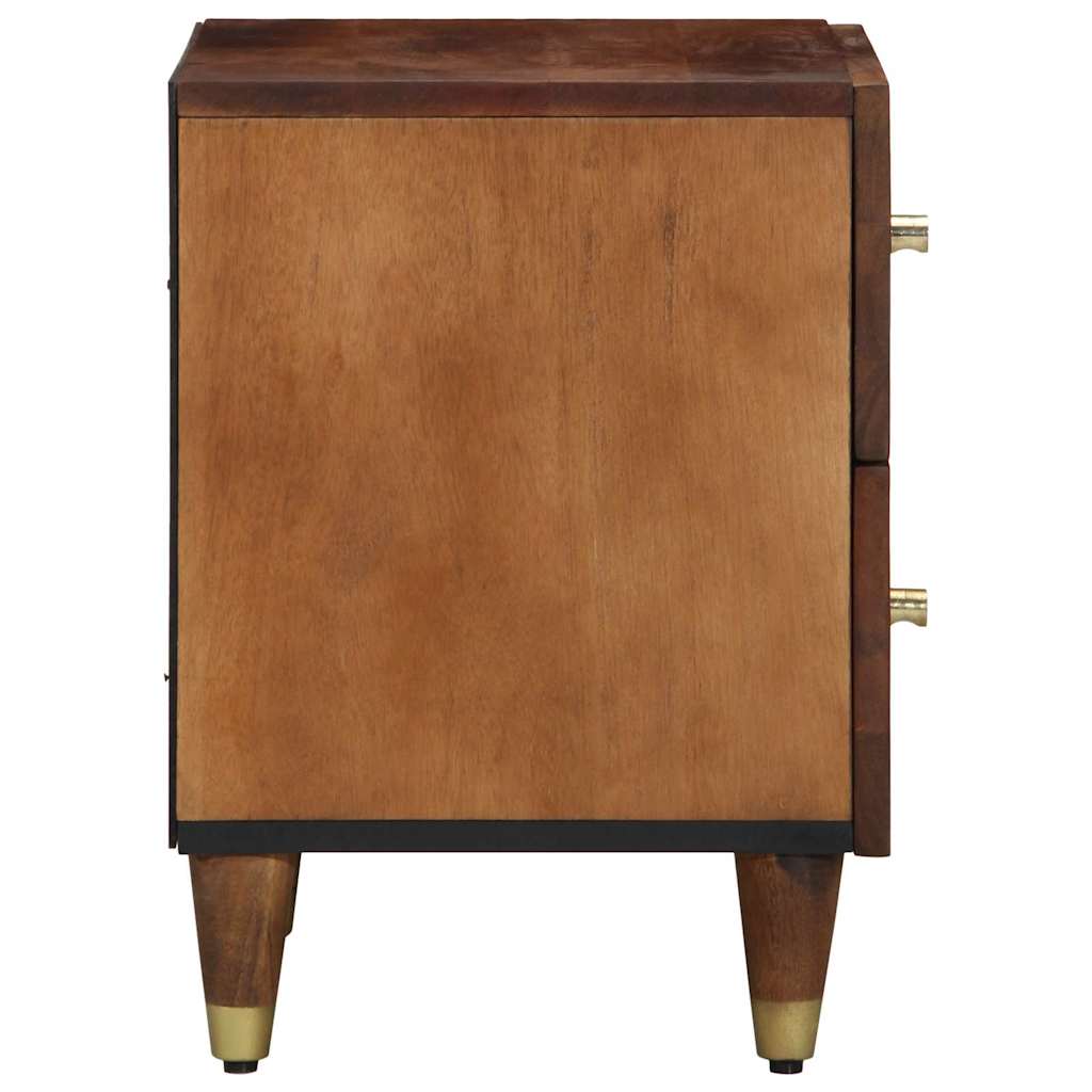 Noćni ormar s ladicama 2 pcs Medeno smeđa 40 x 33 x 46 cm