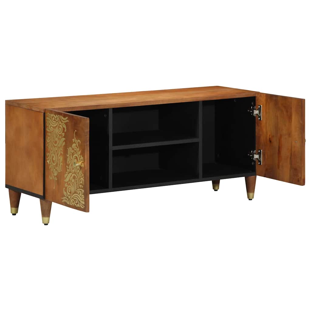 TV ormar Medeno smeđa 105 x 33 x 46 cm Čvrsto drvo manga
