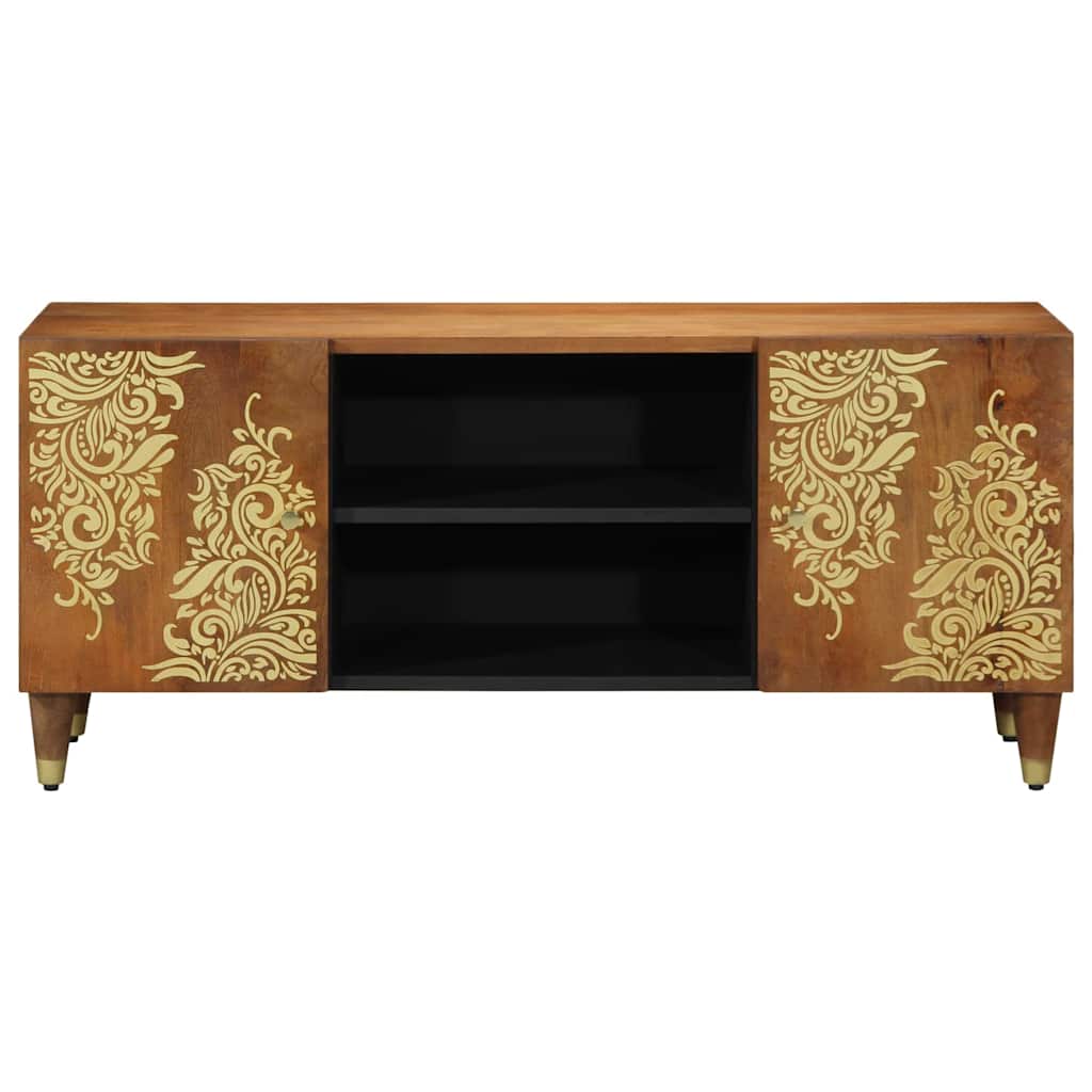 TV ormar Medeno smeđa 105 x 33 x 46 cm Čvrsto drvo manga