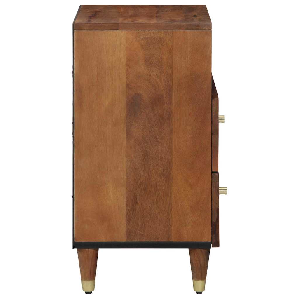 Noćni ormar Medeno smeđa 50 x 33 x 62 cm Čvrsto drvo manga