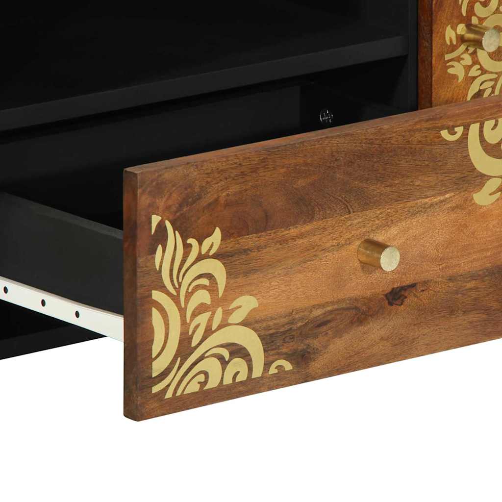 TV ormar Medeno smeđa 105 x 33 x 46 cm Čvrsto drvo manga