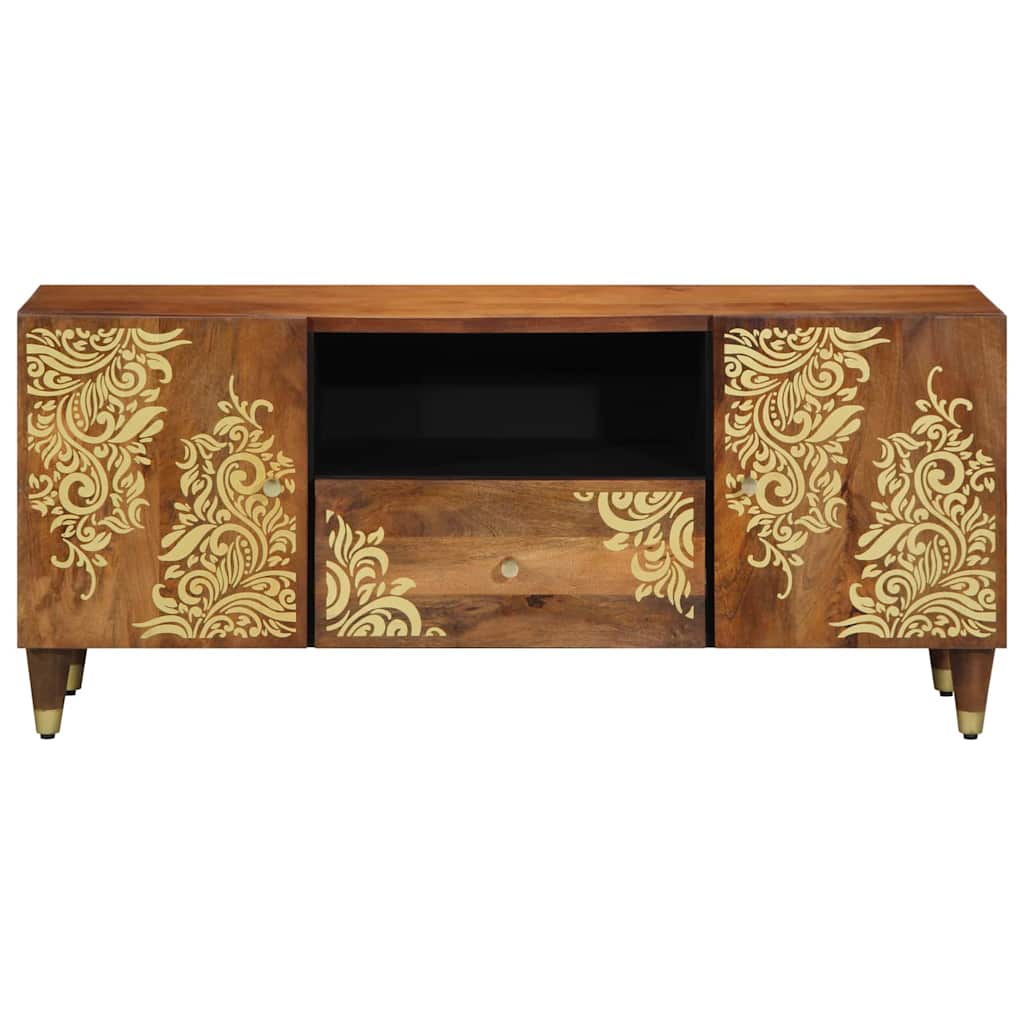 TV ormar Medeno smeđa 105 x 33 x 46 cm Čvrsto drvo manga