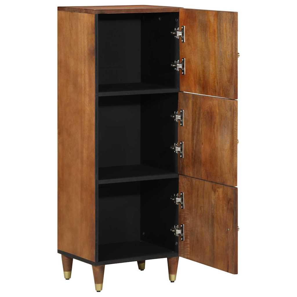 Highboard s policom Smeđa 40 x 33 x 110 cm Čvrsto drvo manga