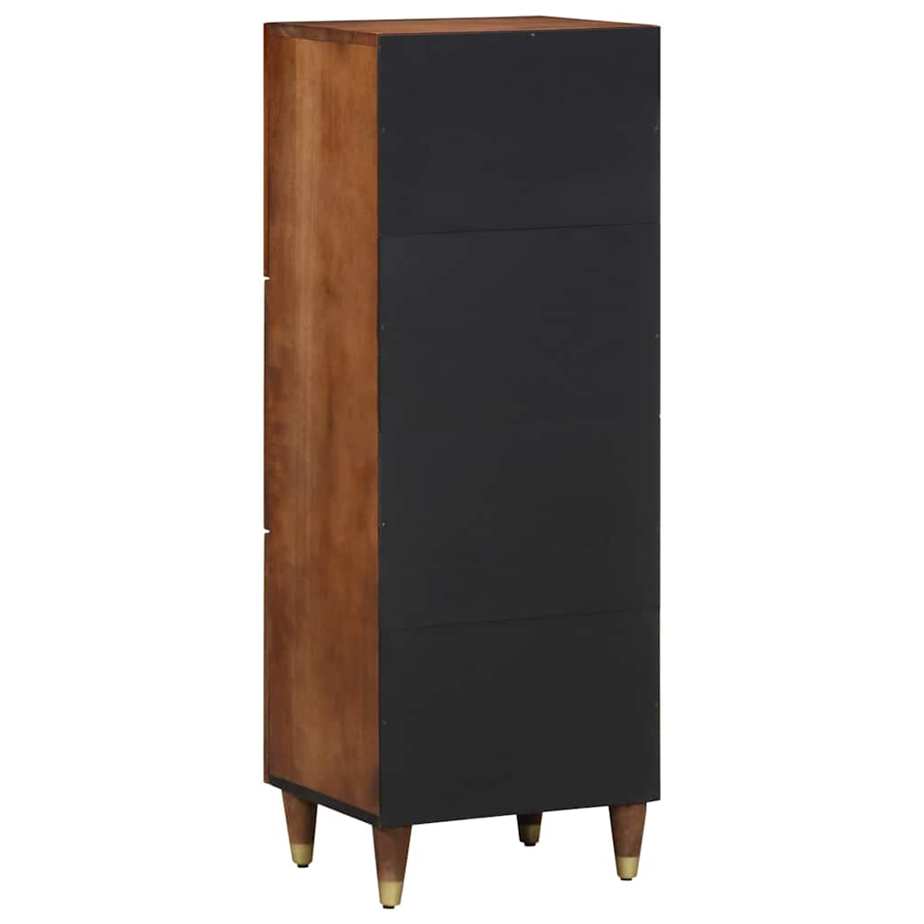 Highboard s policom Smeđa 40 x 33 x 110 cm Čvrsto drvo manga