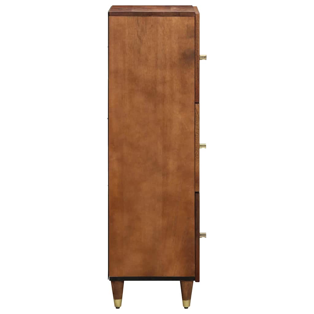 Highboard s policom Smeđa 40 x 33 x 110 cm Čvrsto drvo manga