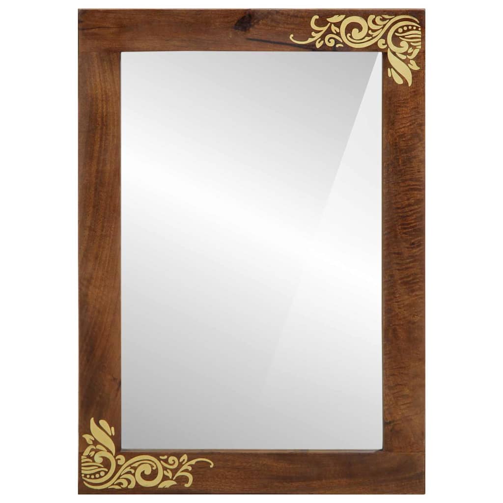 Zrcalo za kupaonicu s ogledalom Medeno smeđa 70 x 50 x 2,5 cm