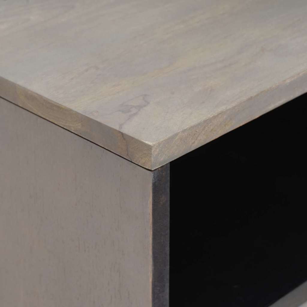 Noćni ormar s ladicama Siva 50 x 33 x 62 cm Čvrsto drvo manga
