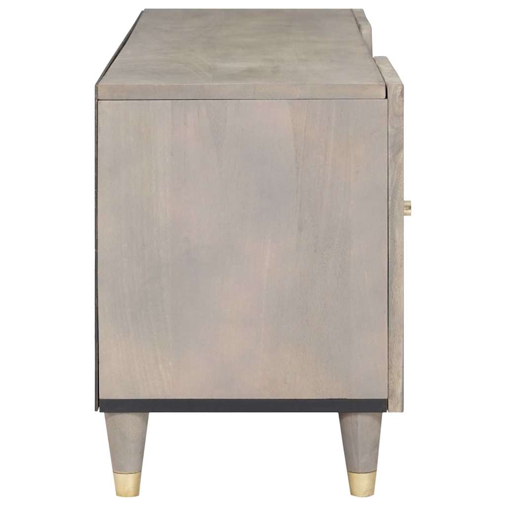 TV ormar s ladicama Siva 105 x 33 x 46 cm Čvrsto drvo manga