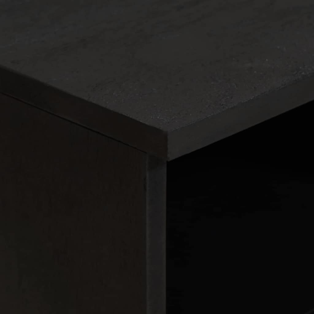 TV ormar s ladicama Crna 70 x 33 x 46 cm Čvrsto drvo manga