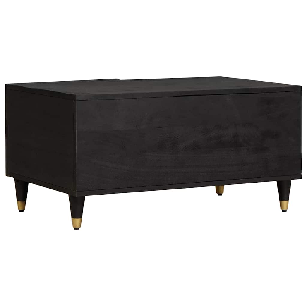 Kava Stol Crna 80 x 50 x 40 cm Čvrsto drvo manga