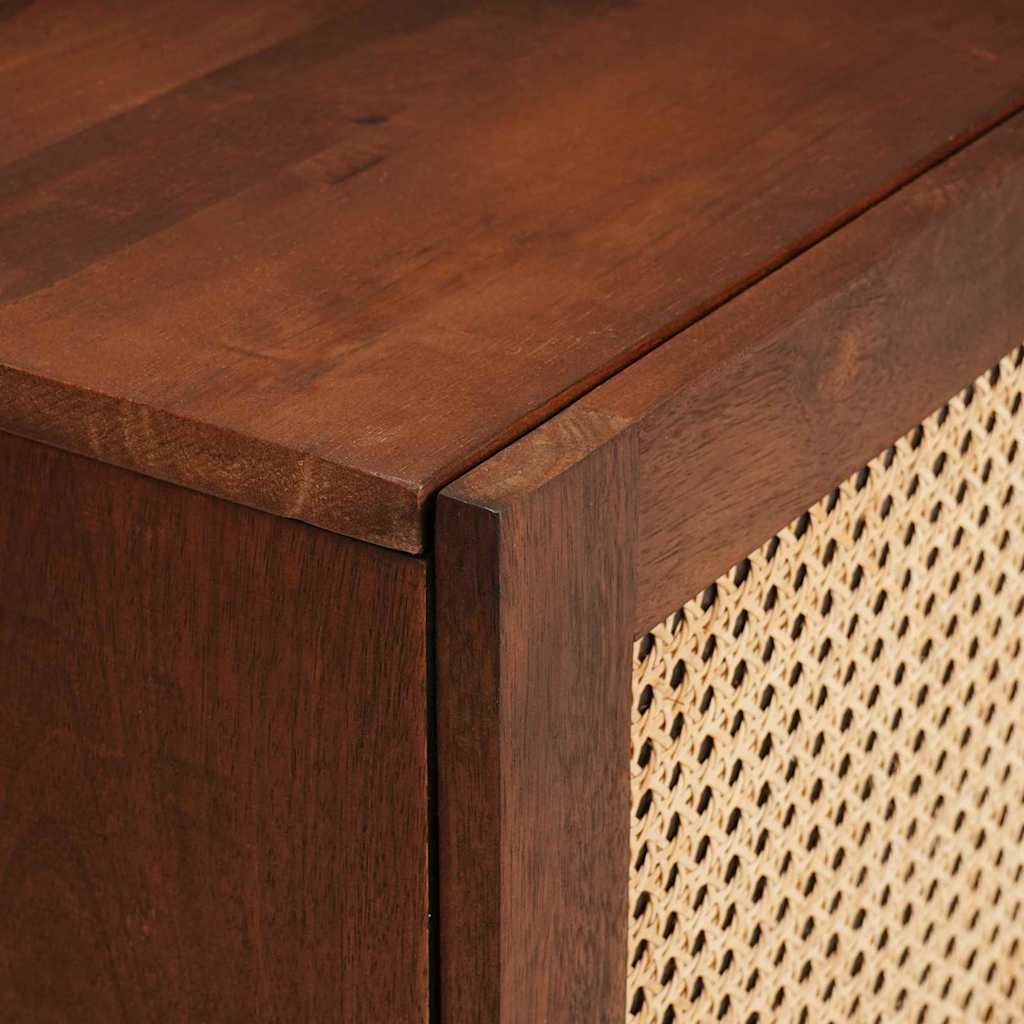 Noćni ormar 2 pcs Smeđa 40 x 33,5 x 46 cm Čvrsto drvo akacije