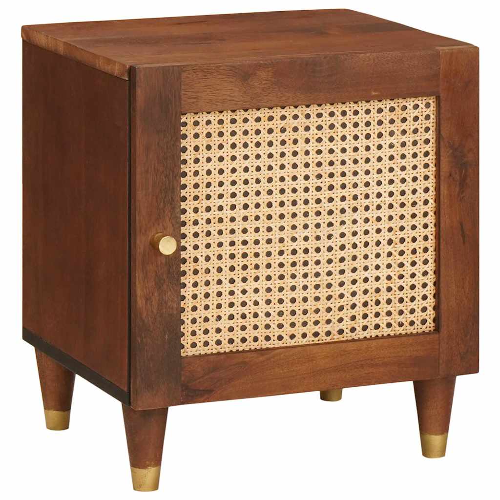 Noćni ormar 2 pcs Smeđa 40 x 33,5 x 46 cm Čvrsto drvo akacije