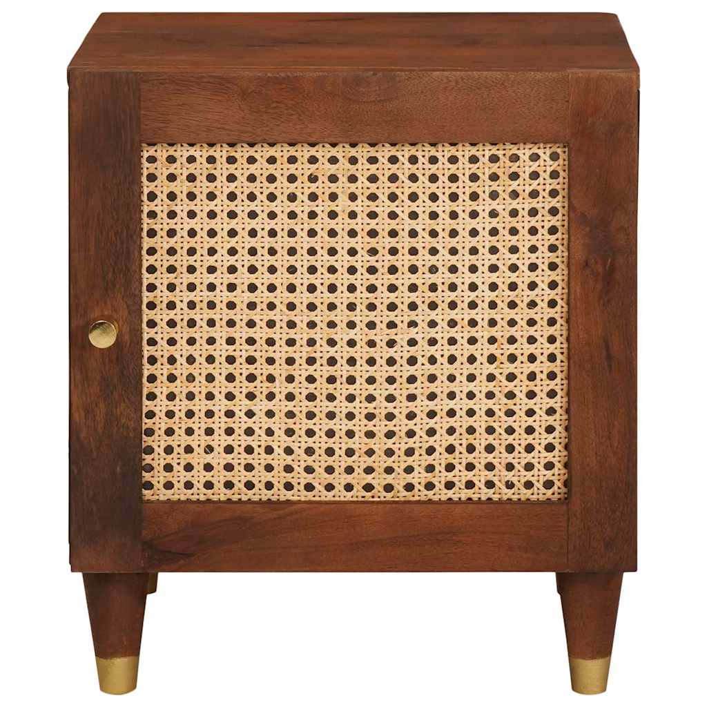 Noćni ormar 2 pcs Smeđa 40 x 33,5 x 46 cm Čvrsto drvo akacije