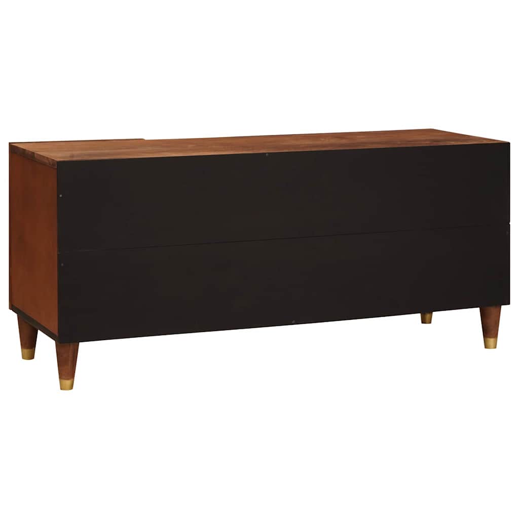 TV ormar s policom Smeđa 105 x 33,5 x 46 cm Čvrsto drvo manga