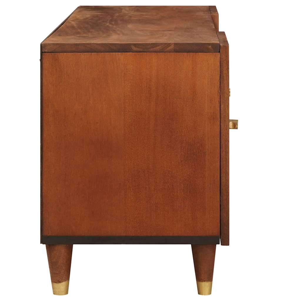 TV ormar s policom Smeđa 105 x 33,5 x 46 cm Čvrsto drvo manga