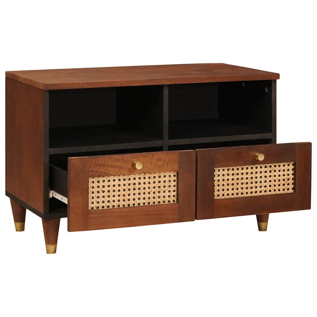 TV ormar s ladicama Smeđa 70 x 33,5 x 46 cm Čvrsto drvo manga