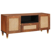TV ormar s ladicama Smeđa 105 x 33,5 x 46 cm Čvrsto drvo manga