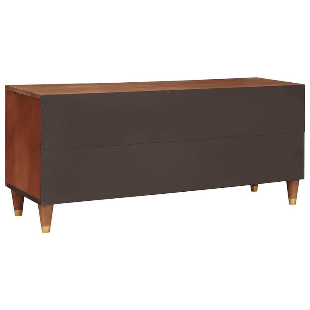TV ormar s ladicama Smeđa 105 x 33,5 x 46 cm Čvrsto drvo manga