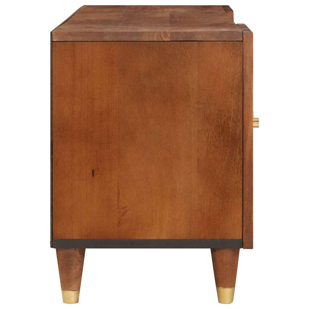 TV ormar s ladicama Smeđa 105 x 33,5 x 46 cm Čvrsto drvo manga