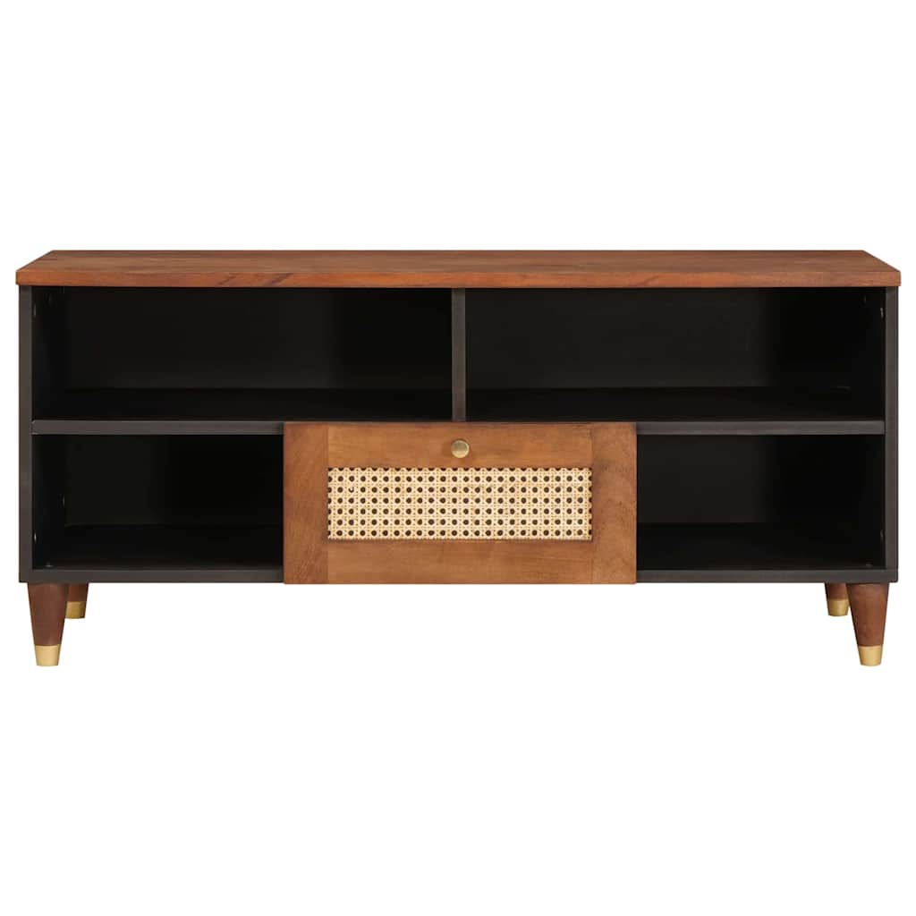 TV ormar s ladicama Smeđa 100 x 33,5 x 46 cm Čvrsto drvo manga