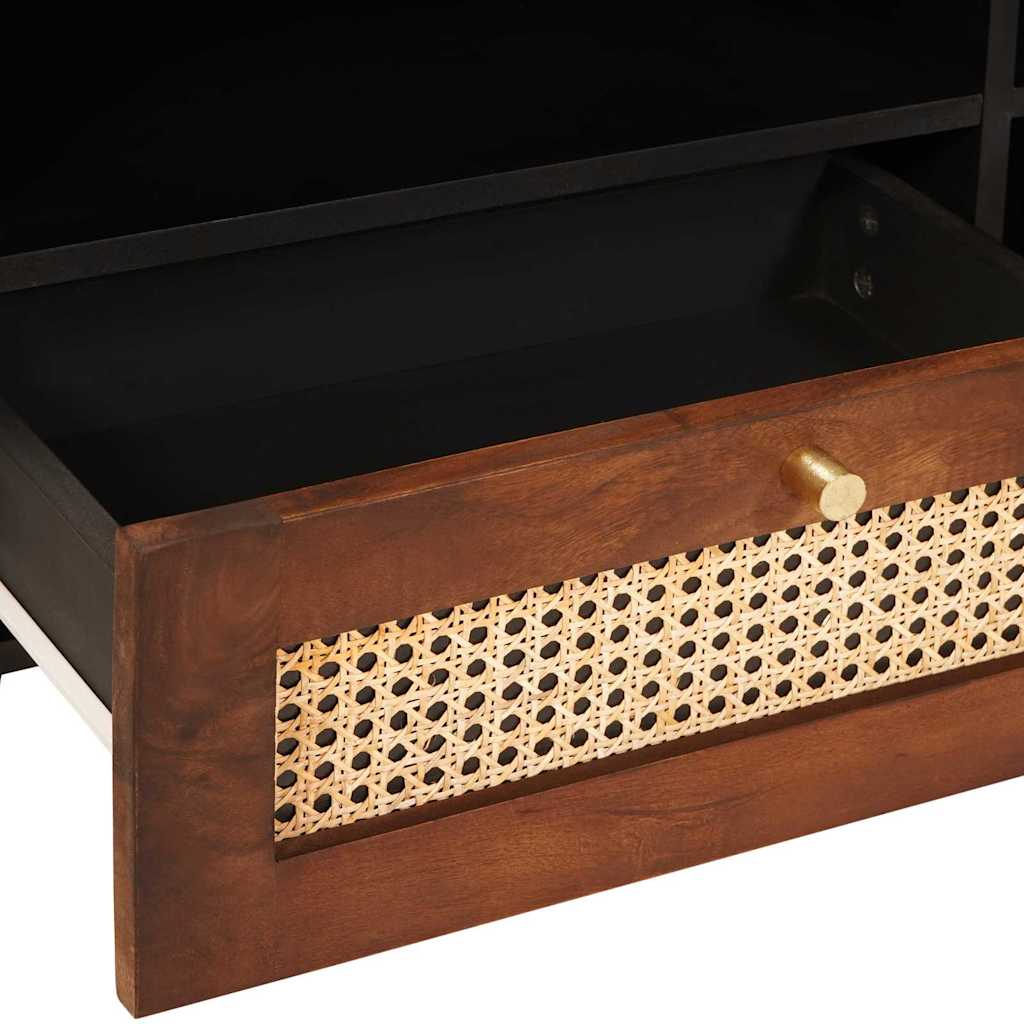 TV ormar s ladicama Smeđa 80 x 33,5 x 46 cm Čvrsto drvo manga